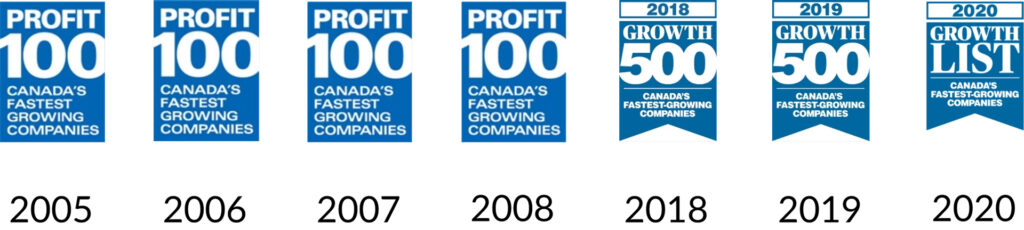 Canada’s fastest growing company growth list