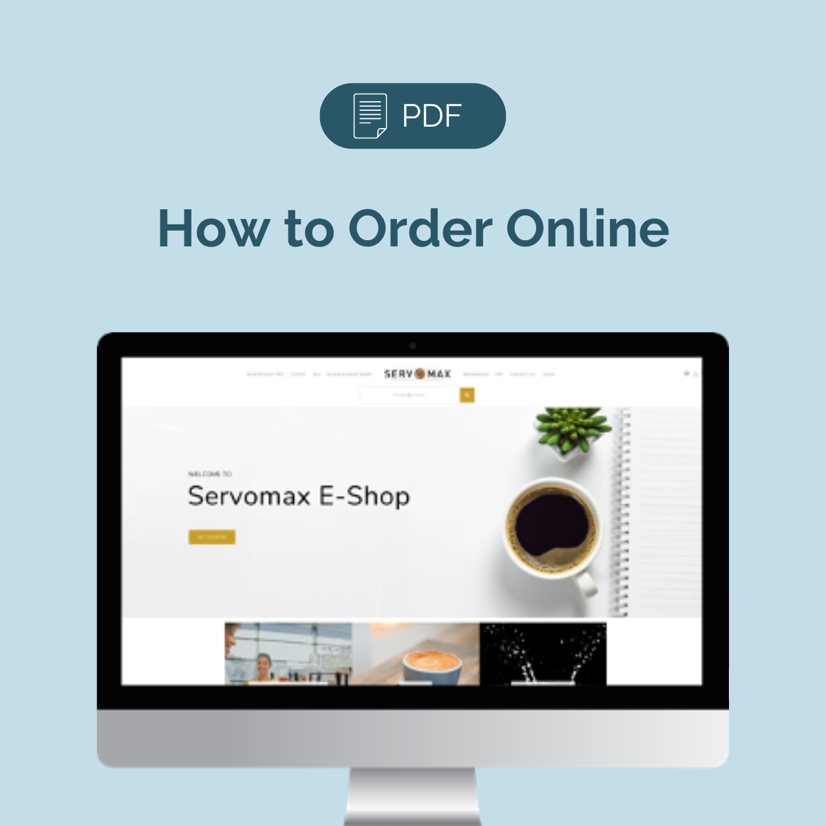 How to order online office coffee - Servomax
