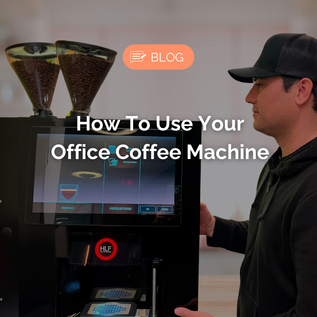 how to use office coffee machine